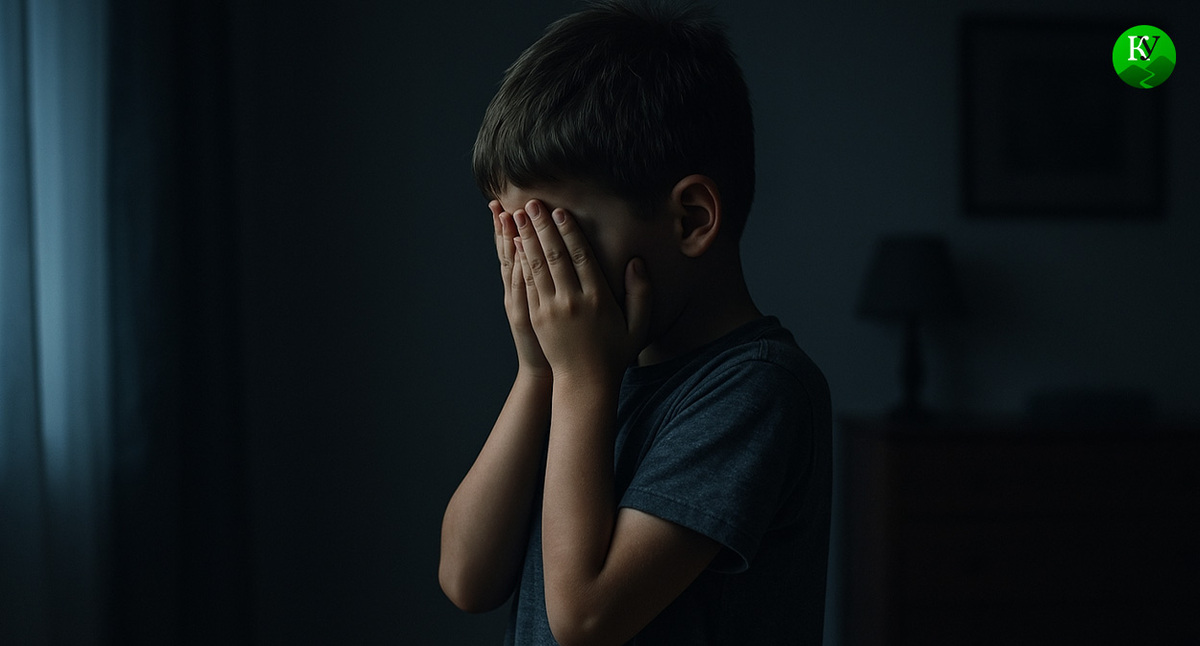 Ребенок расстроен. Иллюстрация создана "Кавказским узлом" с помощью ИИ в программе Copilot