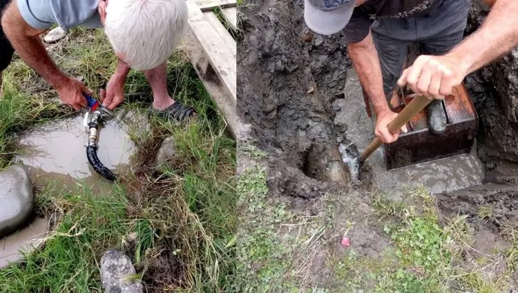 Ремонт водопровода в селе Магарамкент. Фото: администрация Магарамкентского района
