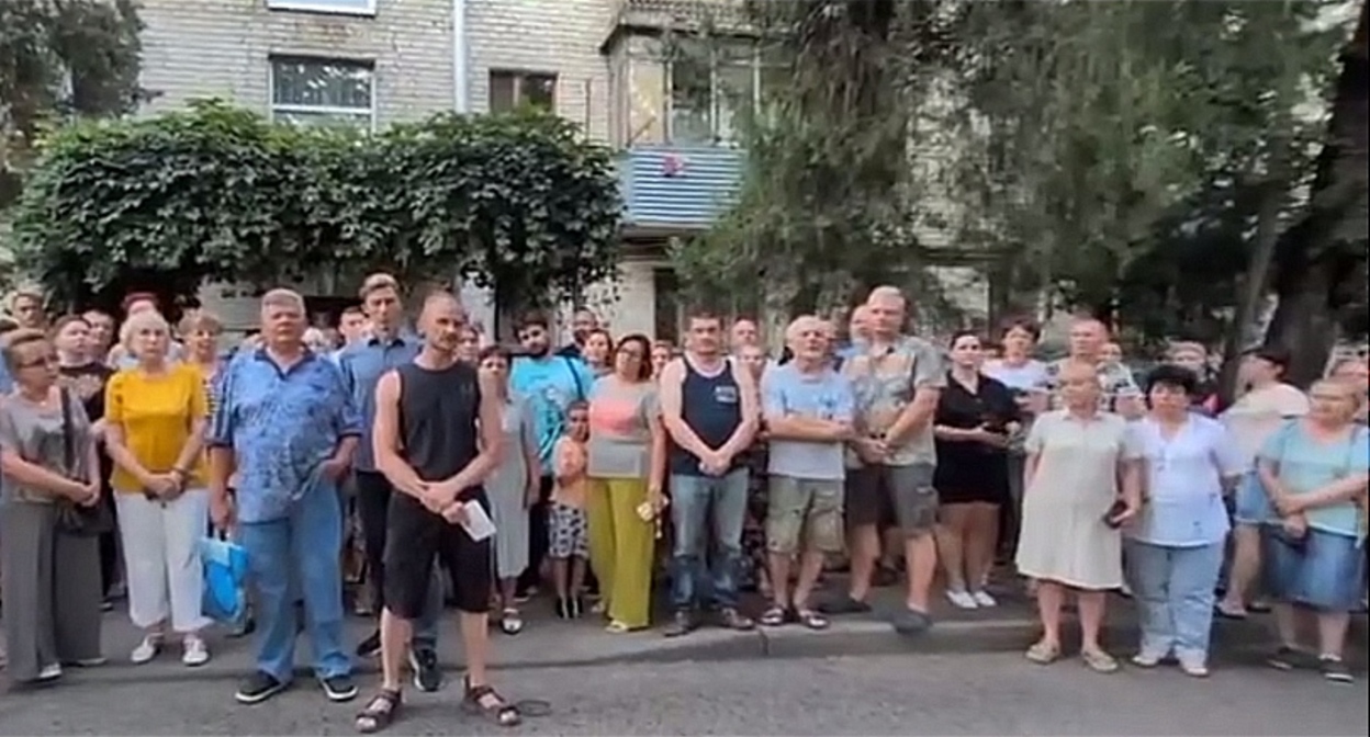 Кадр видеообращения жителей Краснодара https://t.me/tipichkras/66850