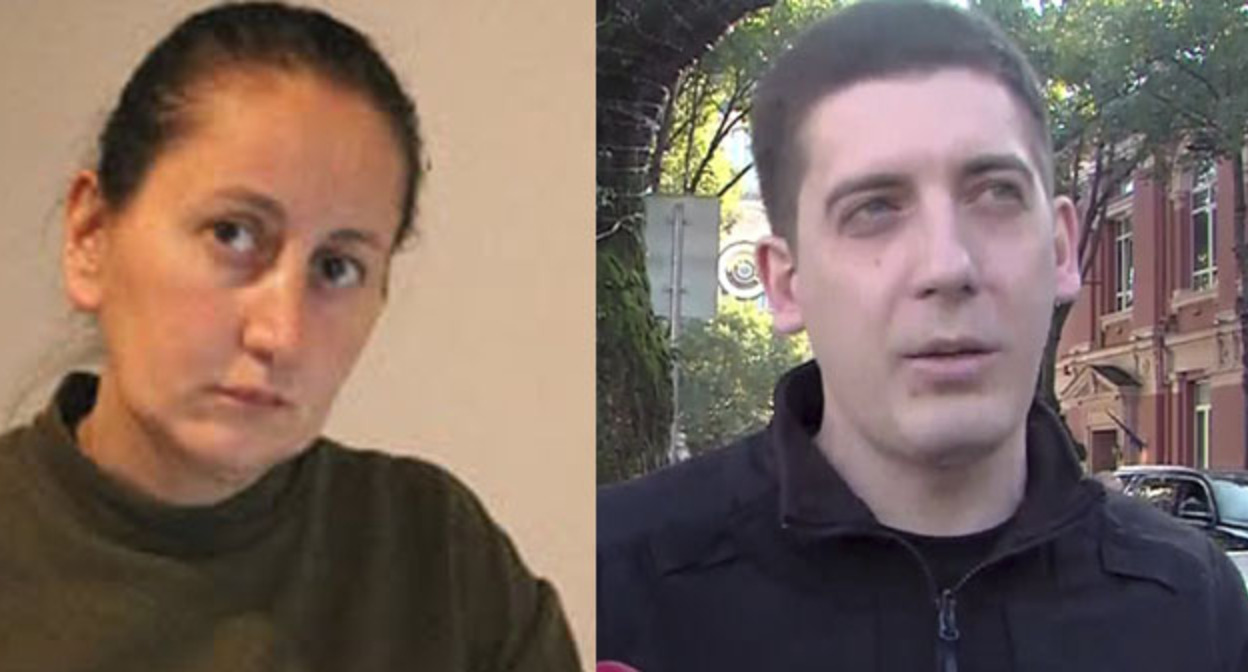 Мзия Амаглобели и Ираклий Дгебуадзе. Коллаж "Кавказского узла". Фото Netgazeti https://ru.netgazeti.ge/66508/ https://1tv.ge/