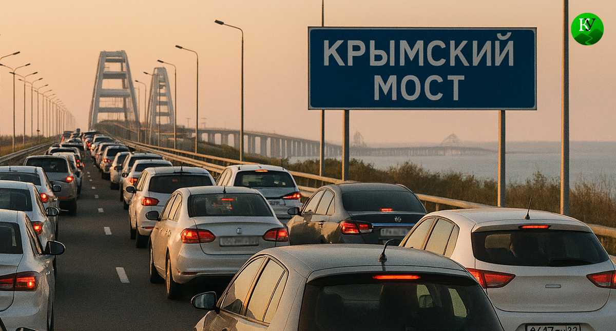 Пробка на Крымском мосту. Иллюстрация создана "Кавказским узлом" с помощью ИИ в программе Copilot Пробка на Крымском мосту. Иллюстрация создана "Кавказским узлом" с помощью ИИ в программе Copilot