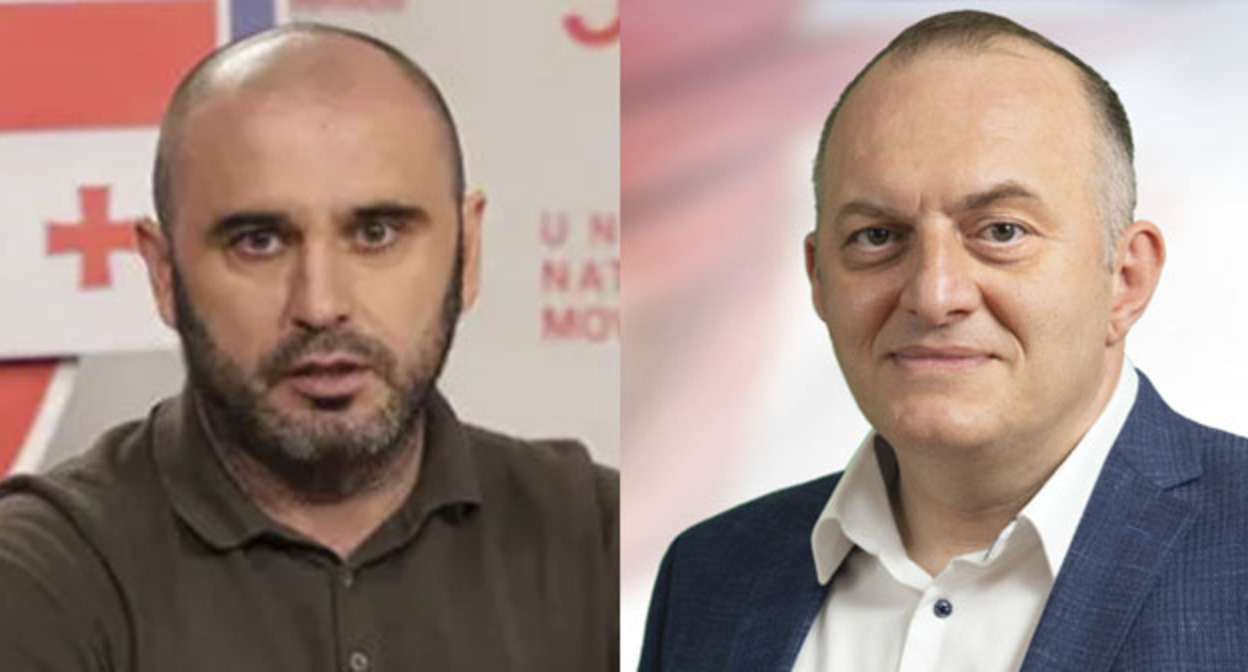 Леван Хабеишвили (слева) и Муртаз Зоделава. Коллаж "Кавказского узла". Фото: https://www.facebook.com/photo/?fbid=318425600292935&set=pb.100063764917822.-2207520000 принадлежит компании Meta деятельность которой запрещена в России https://www.interpressnews.ge/