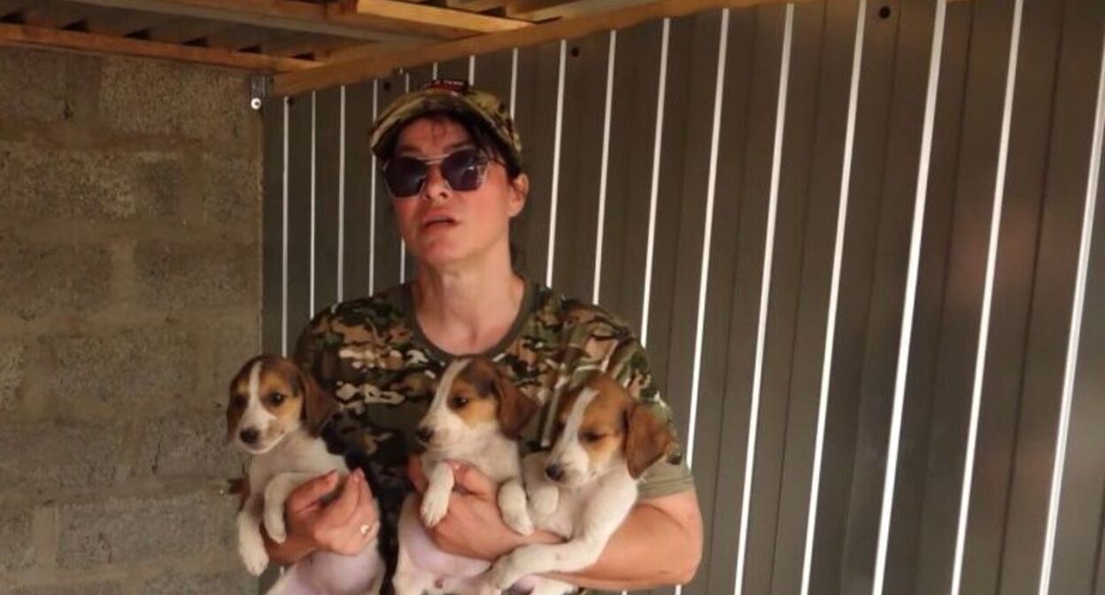 Ирина Карпова. Кадр видеосюжета телекомпании "Дагестан". 