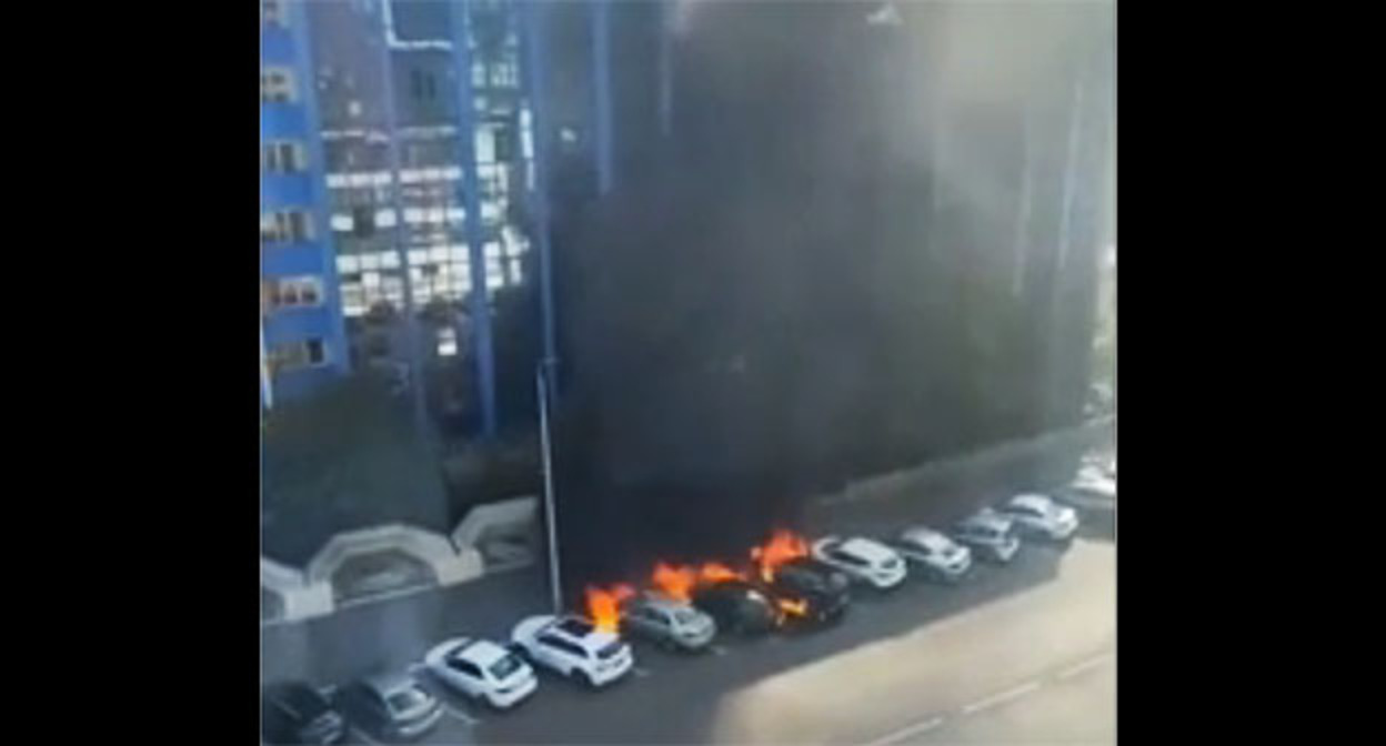 Последствия атаки беспилотников на Новороссийск. 24 сентября 2025 г. Скриншот видео https://ria.ru/20250924/novorossiysk-2044004333.html