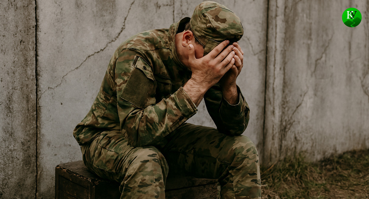 Военный на СВО. Иллюстрация создана «Кавказским узлом» с помощью ИИ в программе Copilot 