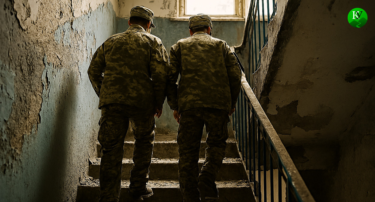 Военные на СВО. Иллюстрация создана «Кавказским узлом» с помощью ИИ в программе Copilot