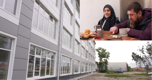 Новые здание швейной фабрики и ресторан. Скриншоты видео https://t.me/RKadyrov_95/6114