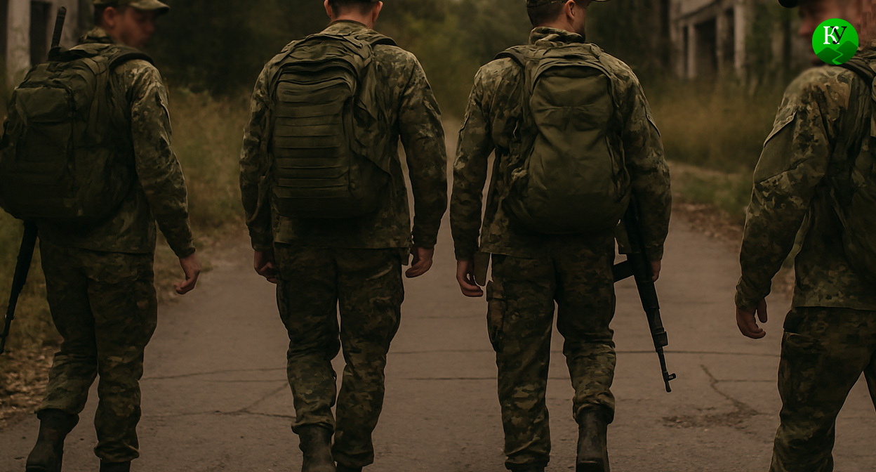 Военные на СВО. Иллюстрация создана "Кавказским узлом" с помощью ИИ в программе Copilot