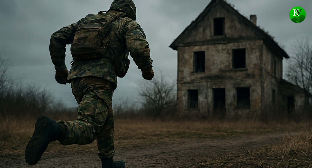 Военный на СВО. Иллюстрация создана «Кавказским узлом» с помощью ИИ в программе Copilot