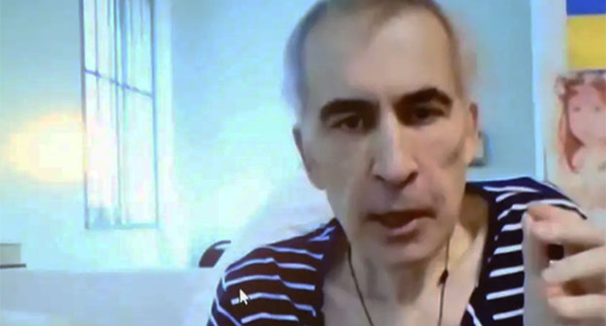 Михаил Саакашвили. Фото: https://www.facebook.com/watch/?v=1787900098713117 принадлежит компании Meta деятельность которой запрещена в России

