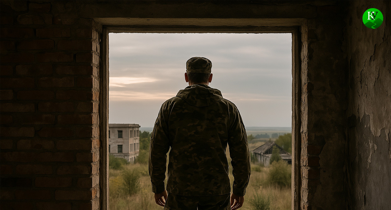 Военный на СВО. Иллюстрация создана «Кавказским узлом» с помощью ИИ в программе Copilot 