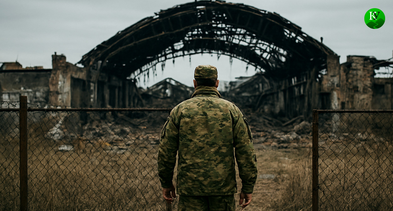 Военный на СВО. Иллюстрация создана «Кавказским узлом» с помощью ИИ в программе Copilot

