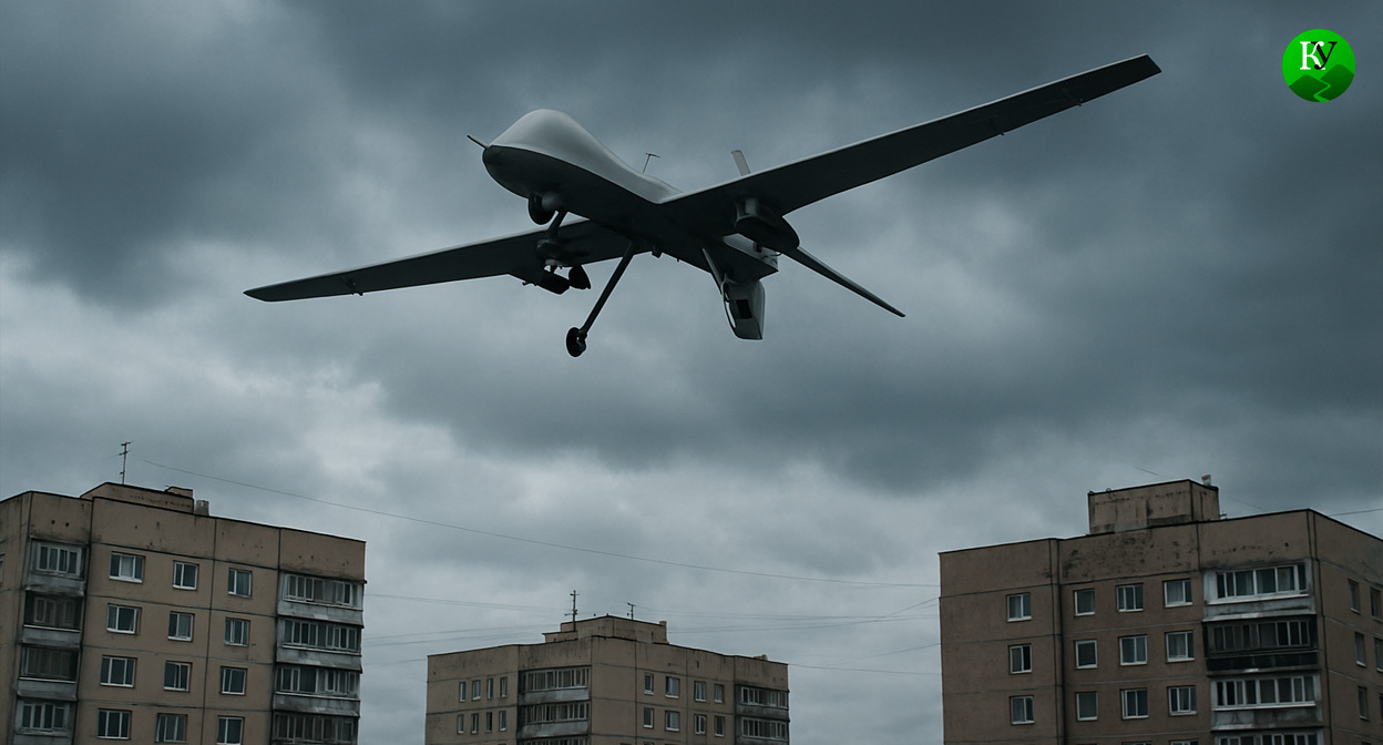 БПЛА. Иллюстрация создана «Кавказским узлом» с помощью ИИ в программе Copilot