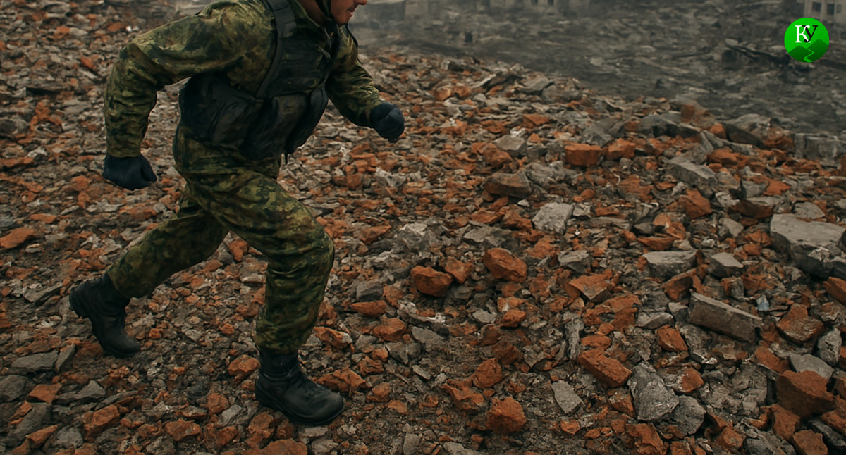 Военный на СВО. Иллюстрация создана «Кавказским узлом» с помощью ИИ в программе Copilot