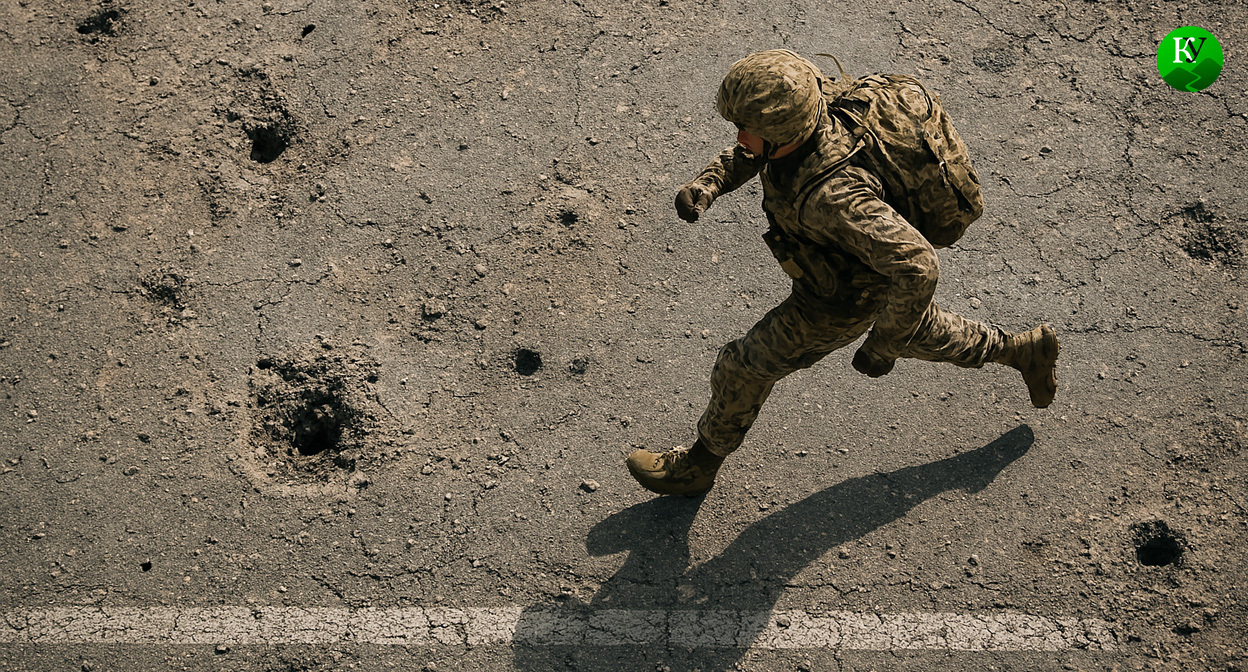Военный на СВО. Иллюстрация создана «Кавказским узлом» с помощью ИИ в программе Copilot