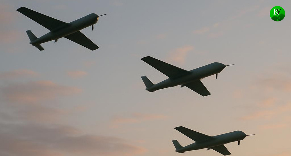 БПЛА в небе. Иллюстрация создана "Кавказским узлом" с помощью ИИ в программе Copilot