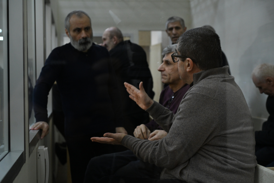 Обвиняемые по карабахскому делу в суде. Фото: Азертадж