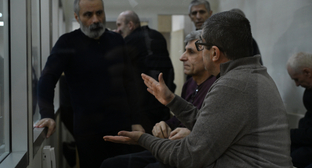 Обвиняемые по карабахскому делу в суде. Фото: Азертадж