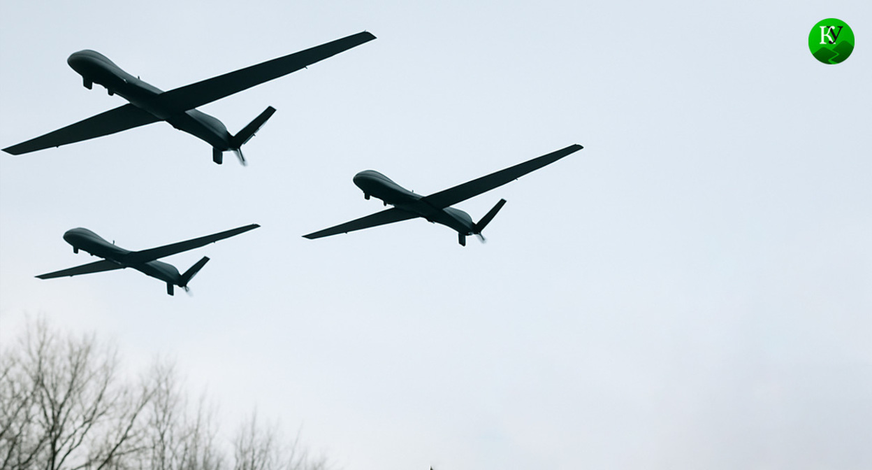 БПЛА. Иллюстрация создана "Кавказским узлом" с помощью ИИ в программе Copilot