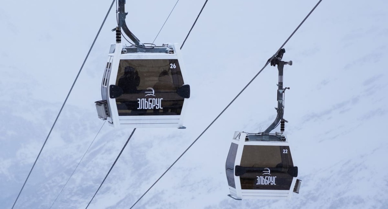 Канатная дорога на Эльбрусе. Фото: пресс-служба курорта https://resort-elbrus.ru/