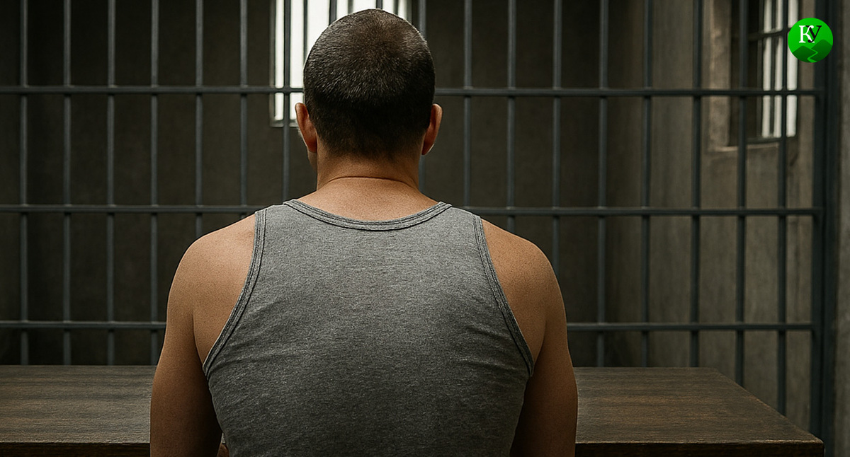 Мужчина в колонии. Иллюстрация создана «Кавказским узлом» с помощью ИИ в программе Copilot