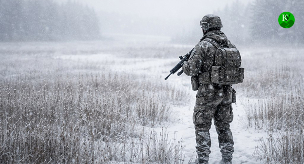 Военнослужащий. Иллюстрация создана "Кавказским узлом" при помощи ИИ в программе Copilot