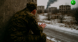 Военный на СВО. Иллюстрация создана «Кавказским узлом» с помощью ИИ в программе Copilot