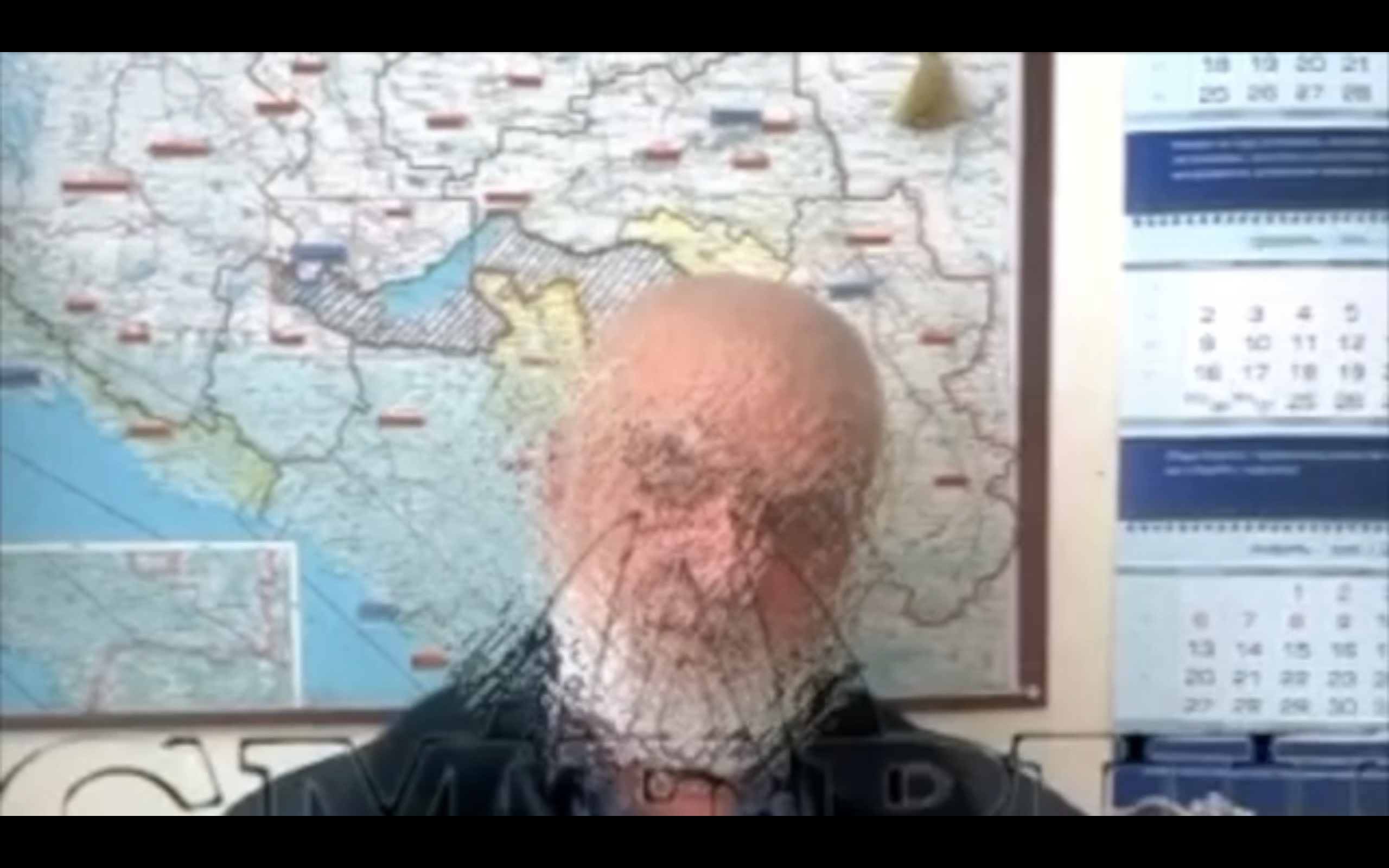 Кадр видеозаписи извинений Алигаджи Магомедова. Фото: Утренний юг / Telegram