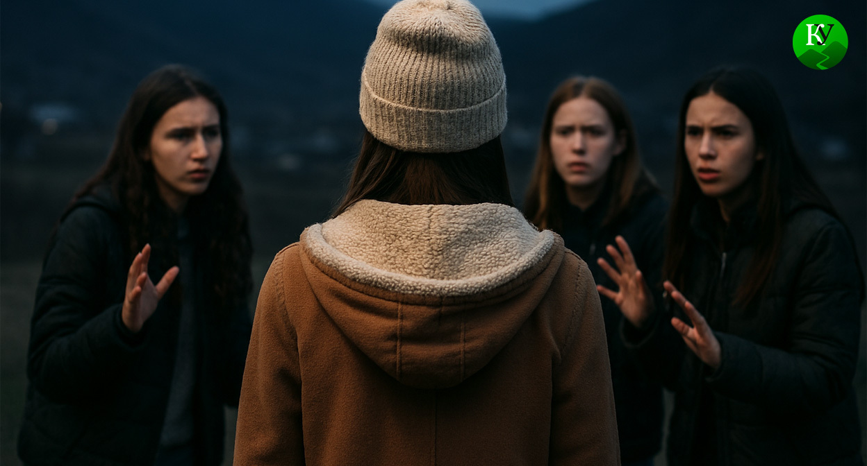 Конфликт подростков. Иллюстрация создана «Кавказским узлом» с помощью ИИ в программе Copilot