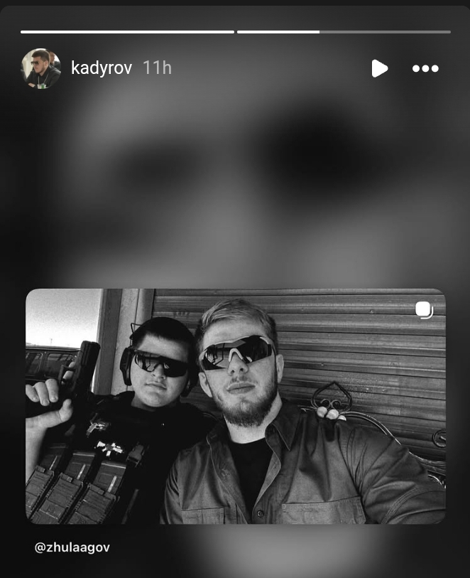 Скриншот одной из сторис Адама Кадырова 22 января. kadyrov / Instagram