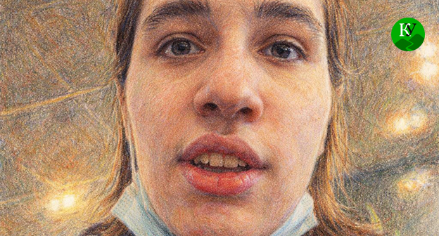 Айна Манькиева. Иллюстрация создана "Кавказским узлом" при помощи ИИ в программе Copilot