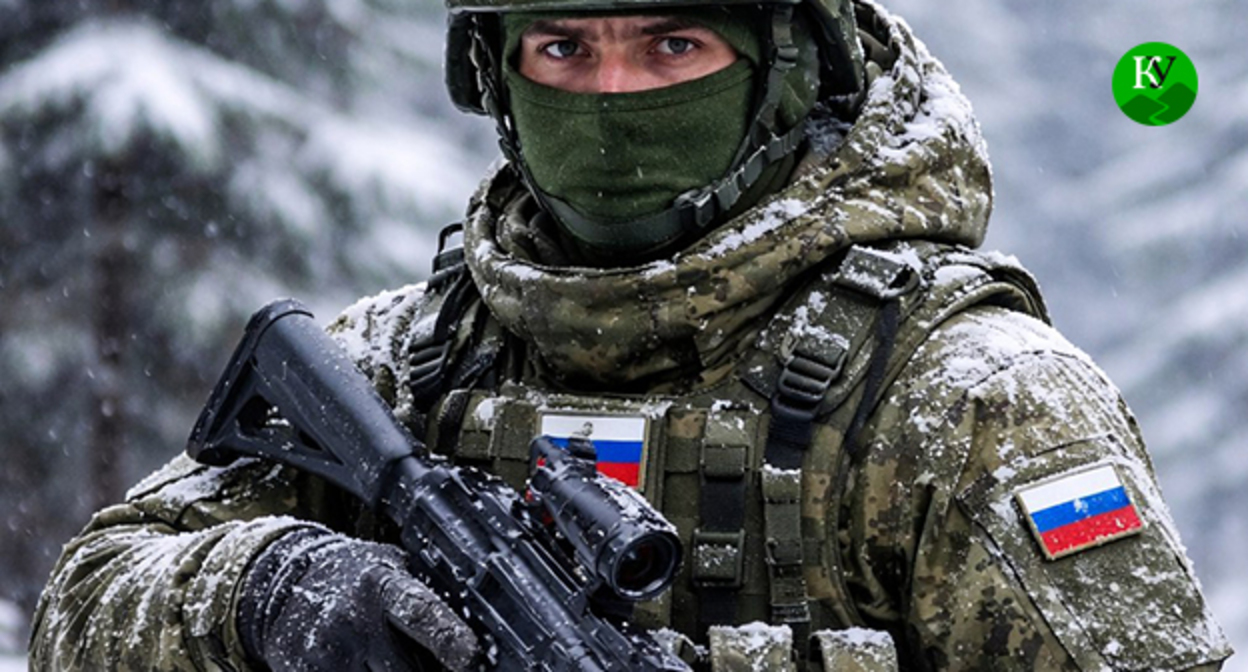 Военнослужащий. Иллюстрация создана "Кавказским узлом" при помощи ИИ в программе Copilot