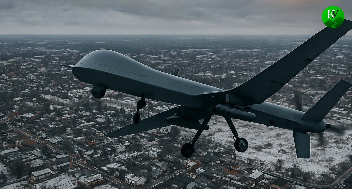 БПЛА в полете. Иллюстрация создана «Кавказским узлом» с помощью ИИ в программе Copilot БПЛА в полете. Иллюстрация создана «Кавказским узлом» с помощью ИИ в программе Copilot