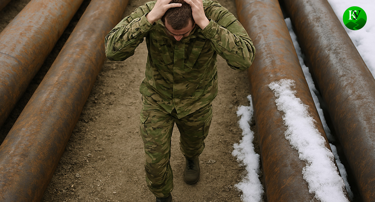 Военный на СВО. Иллюстрация создана «Кавказским узлом» с помощью ИИ в программе Copilot