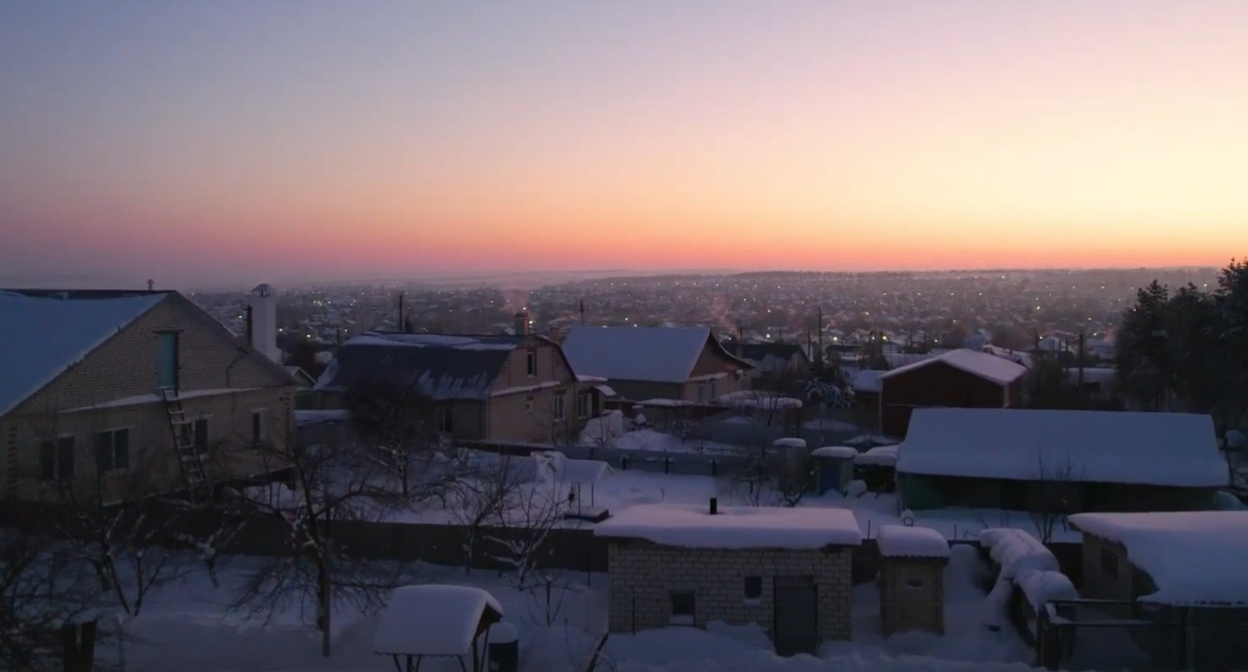 Котово зимой. Кадр видео Kotovo_live https://vk.com/video-137671961_456242240