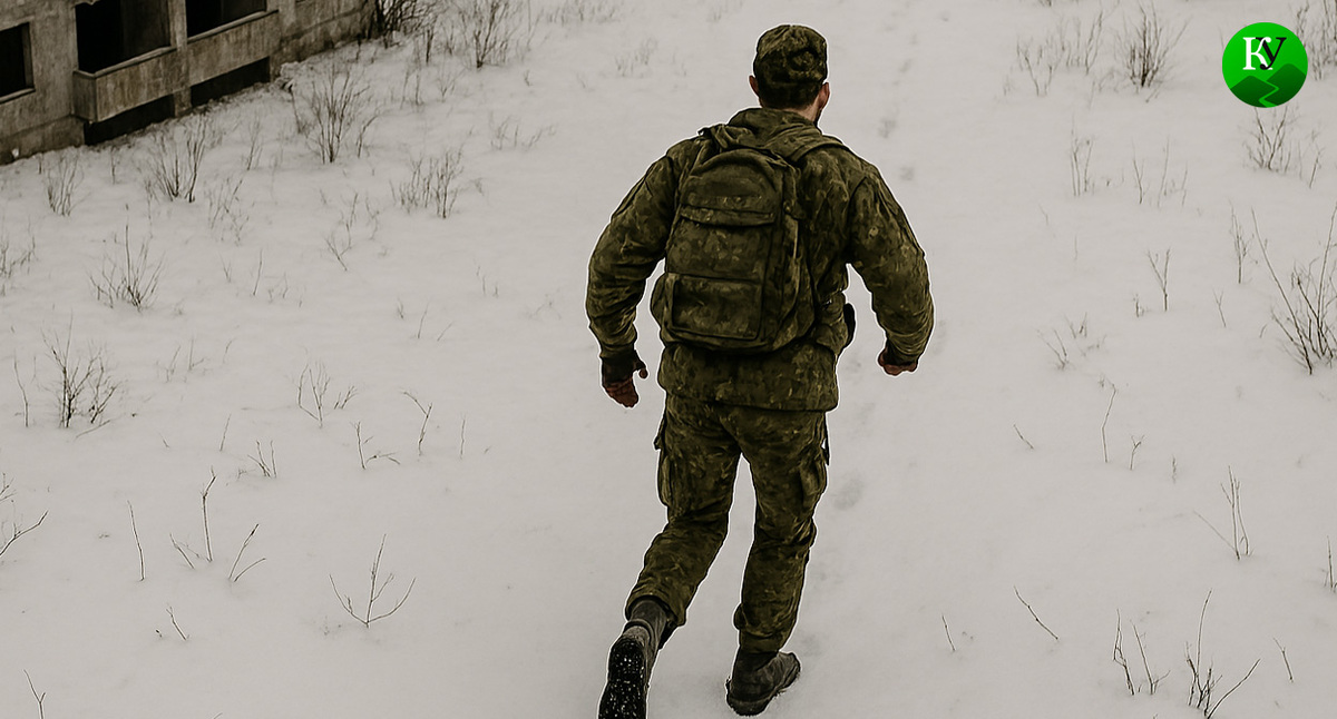 Военный на СВО. Иллюстрация создана «Кавказским узлом» с помощью ИИ в программе Copilot