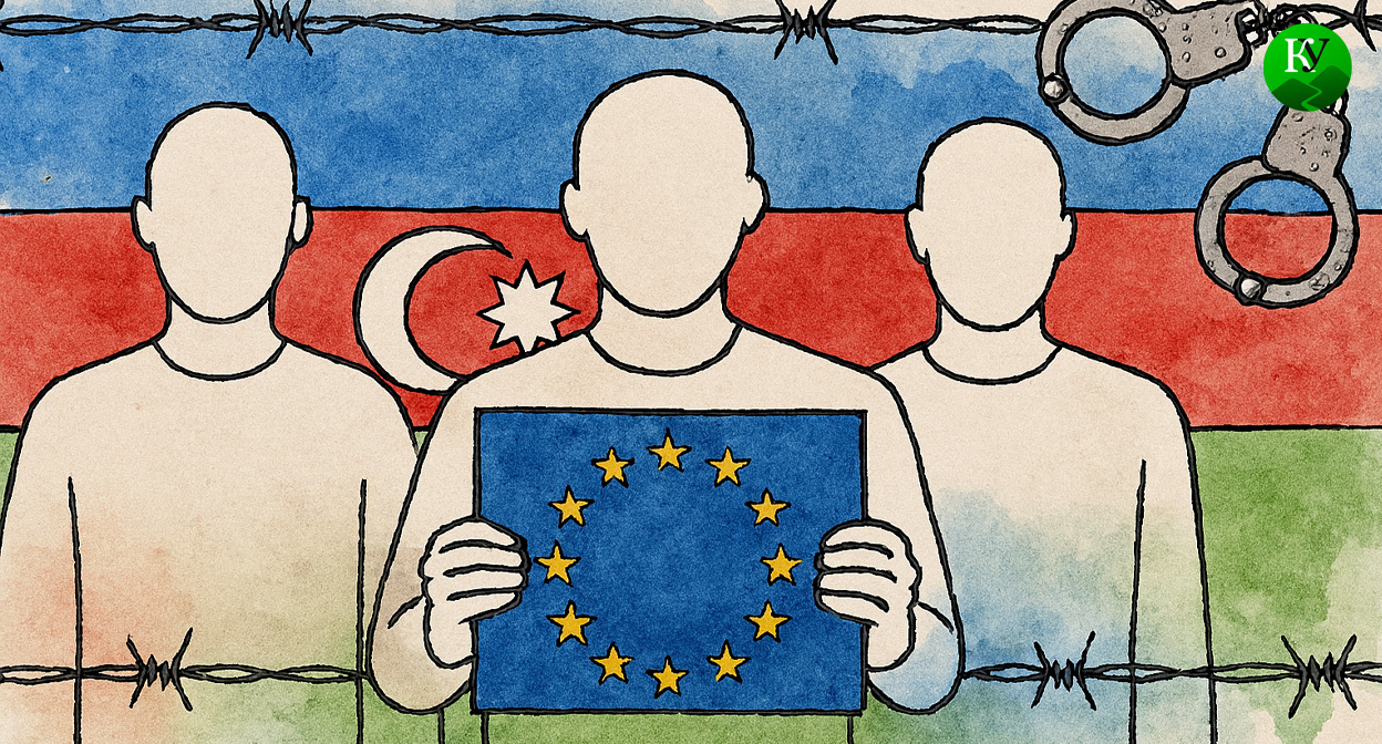 Политзаключенные. Иллюстрация создана «Кавказским узлом» с помощью ИИ в программе Copilot