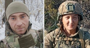 Максим Гулин, Аслан Сисингалиев. Фото из телеграм-канала администрации Володарского района https://t.me/regionvol Коллаж "Кавказского узла".