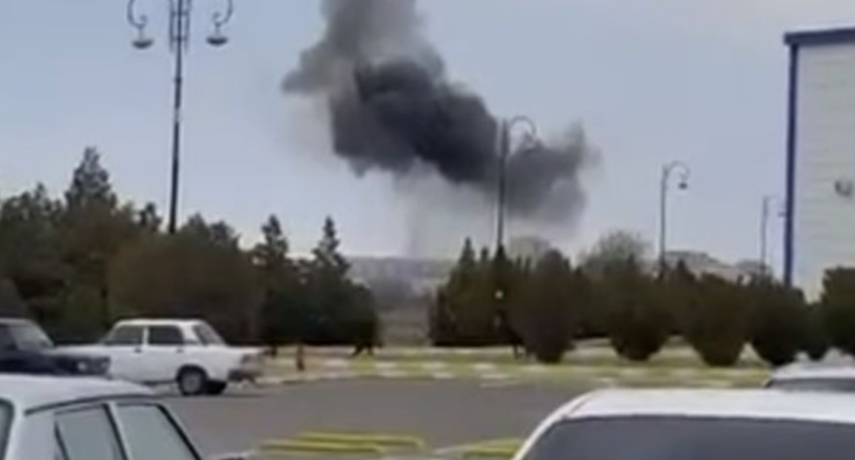 Атака беспилотников на Нахичевань. Стоп-кадр видео "Кавказского узла".https://www.youtube.com/short/1RYIAHwpFgc