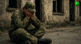 Военный на СВО. Иллюстрация создана «Кавказским узлом» с помощью ИИ в программе Copilot