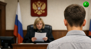 Подросток в суде. Иллюстрация создана «Кавказским узлом» с помощью ИИ в программе Copilot