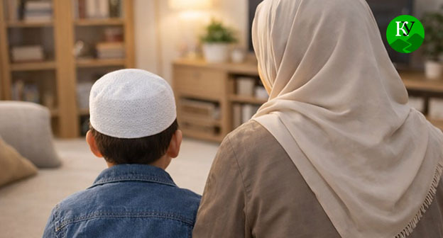 Мальчик сидит рядом с женщиной. Иллюстрация создана "Кавказским узлом" при помощи ИИ в программе Copilot Мальчик сидит рядом с женщиной. Иллюстрация создана "Кавказским узлом" при помощи ИИ в программе Copilot