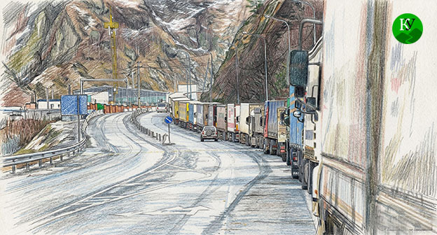 Военно-Грузинская дорога. Иллюстрация создана "Кавказским узлом" при помощи ИИ в программе Copilot Военно-Грузинская дорога. Иллюстрация создана "Кавказским узлом" при помощи ИИ в программе Copilot