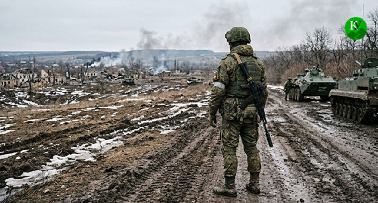 Военнослужащий. Иллюстрация создана "Кавказским узлом" при помощи ИИ в программе Copilot