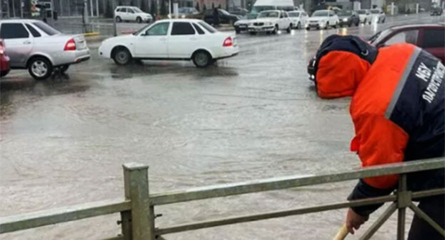 Подтопление в Махачкале. 30 марта 2026 г. Фото: пресс-служба администрации города Махачкалы Подтопление в Махачкале. 30 марта 2026 г. Фото: пресс-служба администрации города Махачкалы
