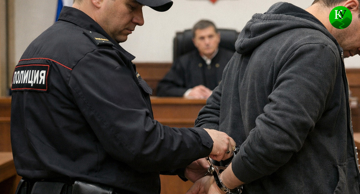 В суде. Иллюстрация создана «Кавказским узлом» с помощью ИИ в программе Copilot