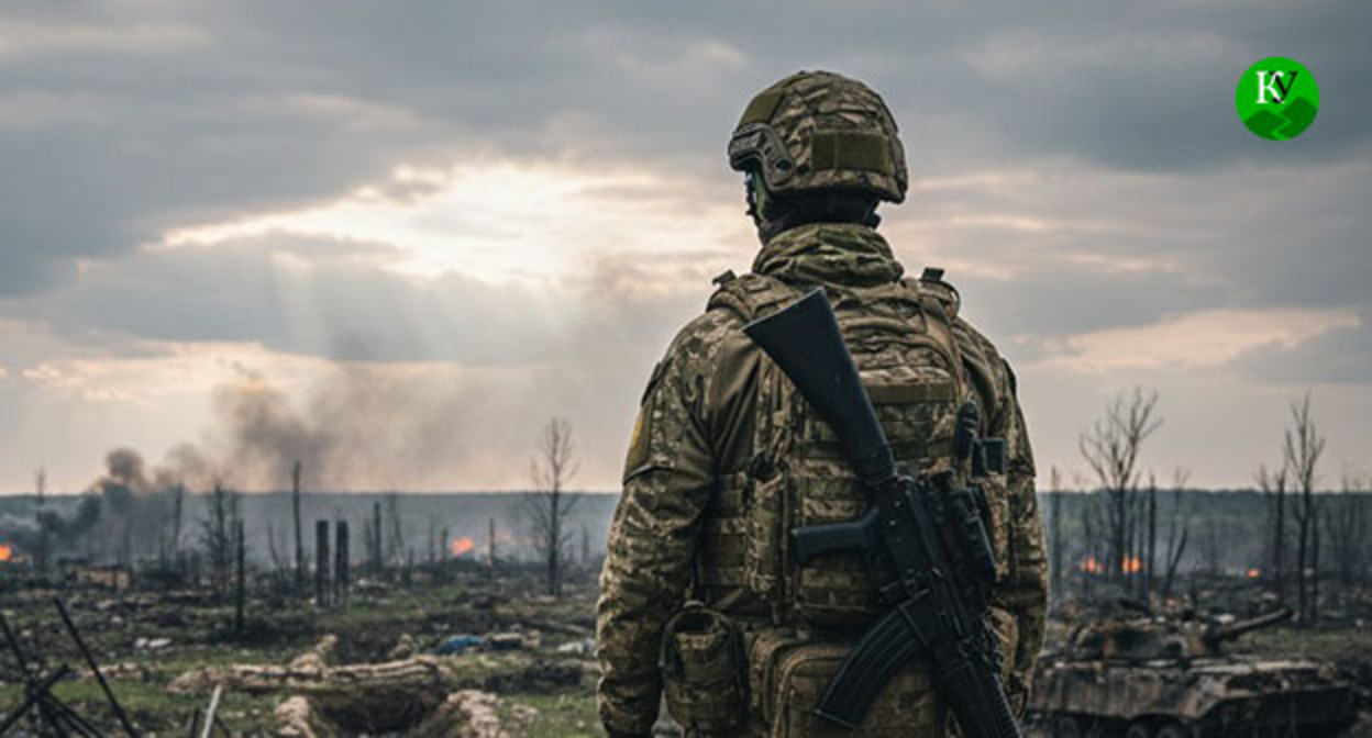 Военнослужащий. Иллюстрация создана "Кавказским узлом" при помощи ИИ в программе Copilot