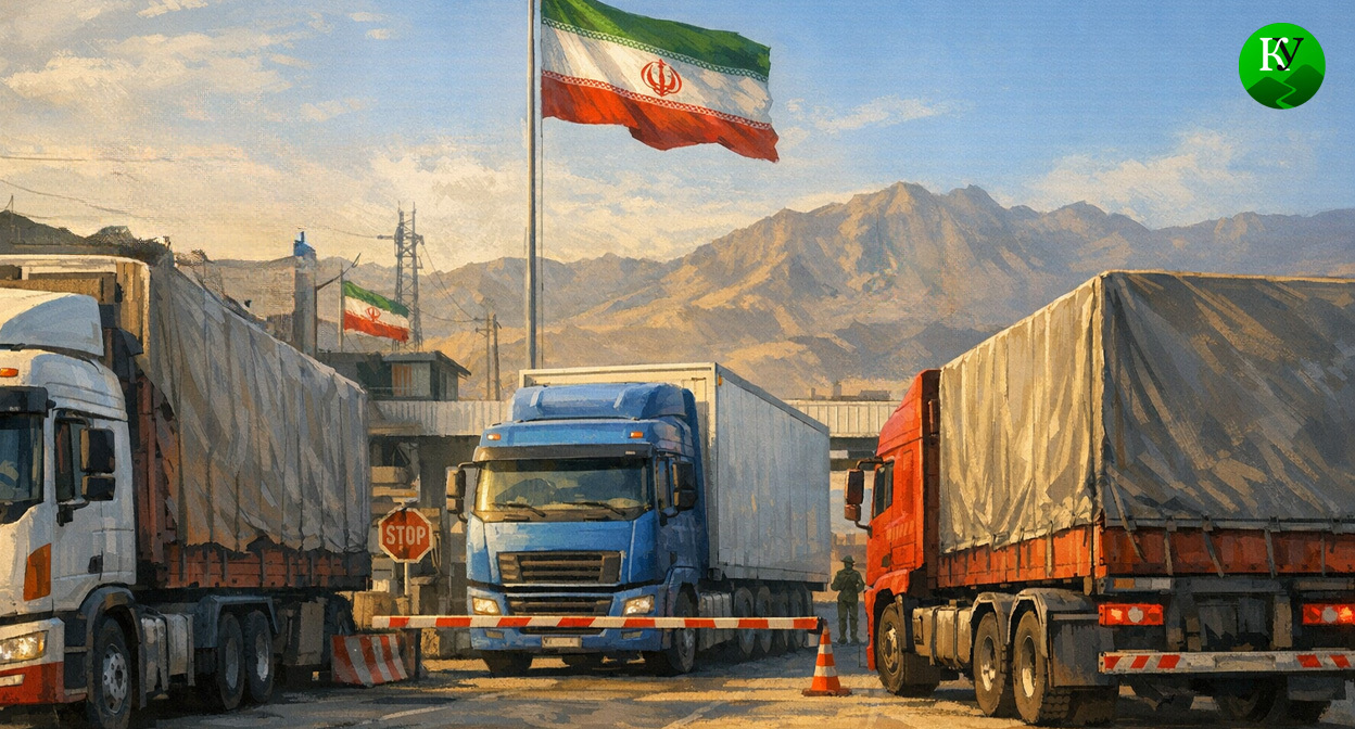 Граница Ирана. Иллюстрация создана «Кавказским узлом» с помощью ИИ в программе Copilot