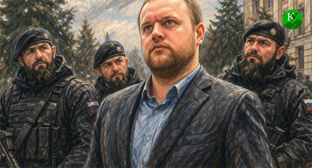 Павел Губарев. Иллюстрация создана "Кавказским узлом" при помощи ИИ в программе Copilot