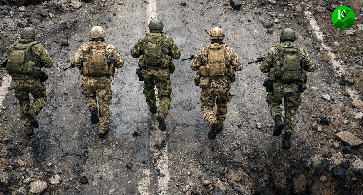 Военные на СВО. Иллюстрация создана «Кавказским узлом» с помощью ИИ в программе Copilot Военные на СВО. Иллюстрация создана «Кавказским узлом» с помощью ИИ в программе Copilot